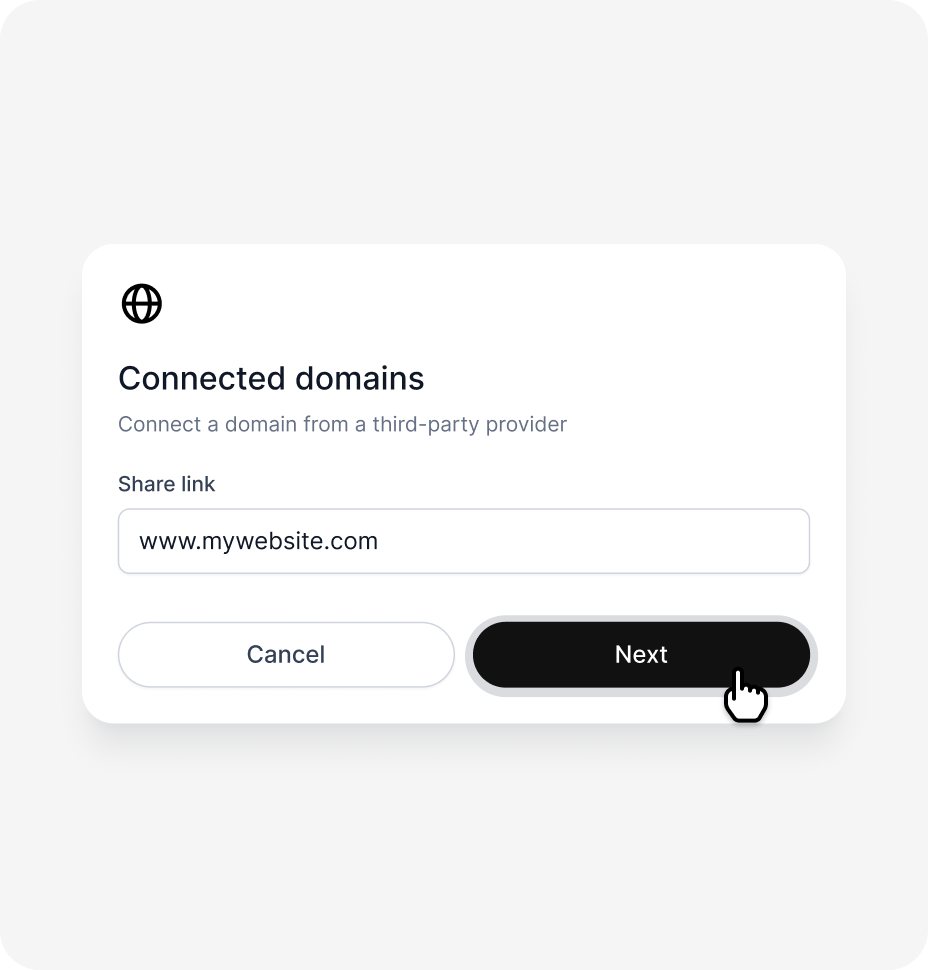 add domain & publish process 
